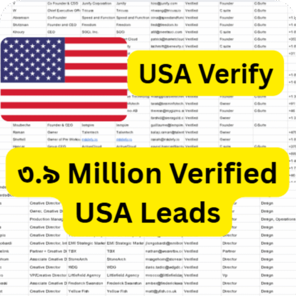 3.9 Million Verified USA Leads Database 2025 – Email, Phone & Address