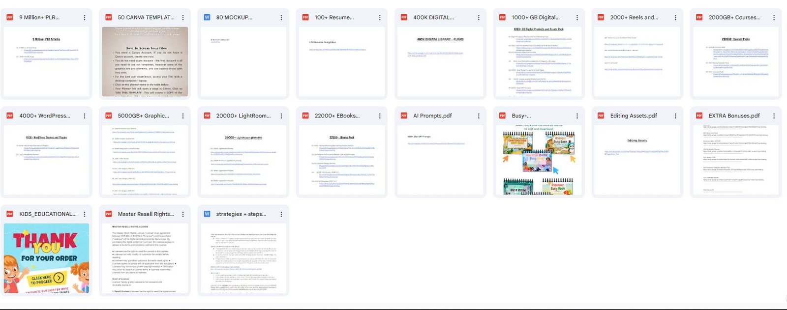 55M+ PLR & MRR Digital Products Bundle